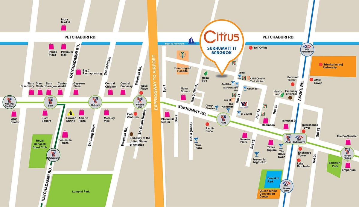sukhumvit төүг-ын 11 бангкок газрын зураг