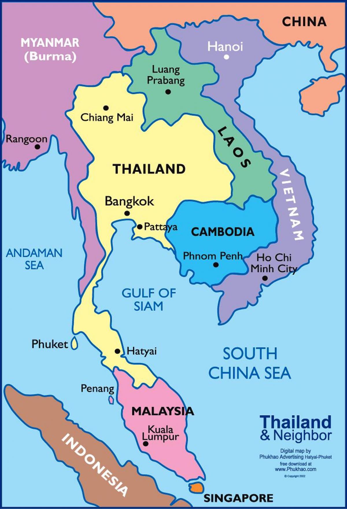 тайландын бангкок газрын зураг