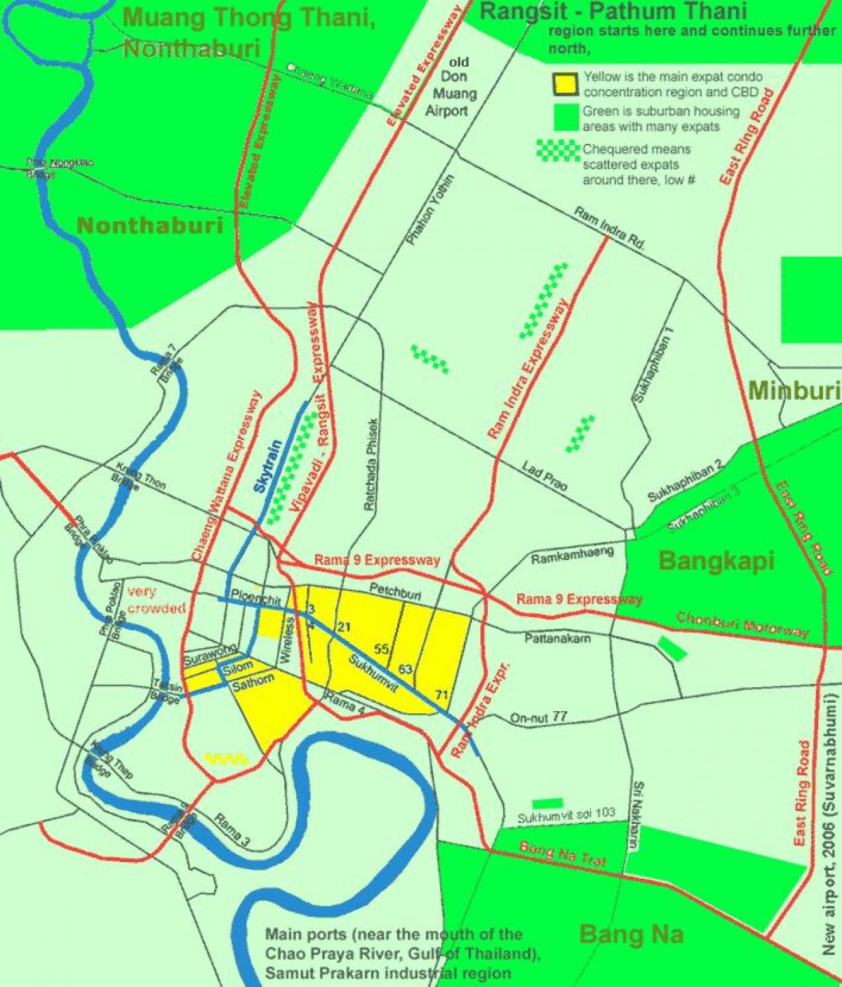 бангкок хотын төвд талбайн газрын зураг