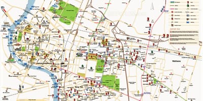 Бангкок гол үзмэр газрын зураг
