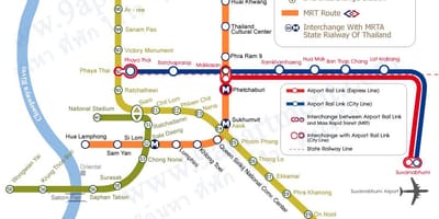 Mrt bts бангкок газрын зураг