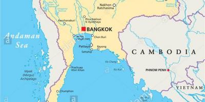 Тайландын бангкок дэлхийн газрын зураг