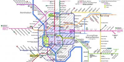 Бангкок метроны газрын зураг 2016